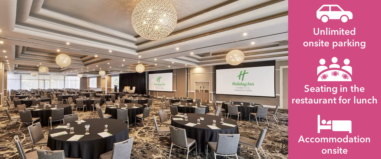 Holiday Inn, Warwick Farm (Sydney) | Unlimited onsite parking | Seating in the restaurant for lunch | Accommodation onsite Holiday Inn, Warwick Farm (Sydney) | Unlimited onsite parking | Seating in the restaurant for lunch | Accommodation onsite